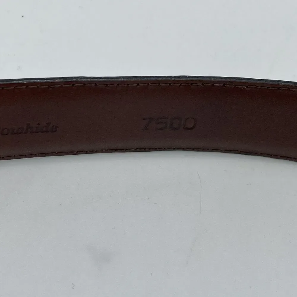 Torino European Tanned Cowhide Belt Men's Size 40 Black Leather Made In USA